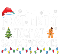 Most Likely To Eat Santas Cookies Funny Christmas Tie-Dye Long Sleeve Shirt