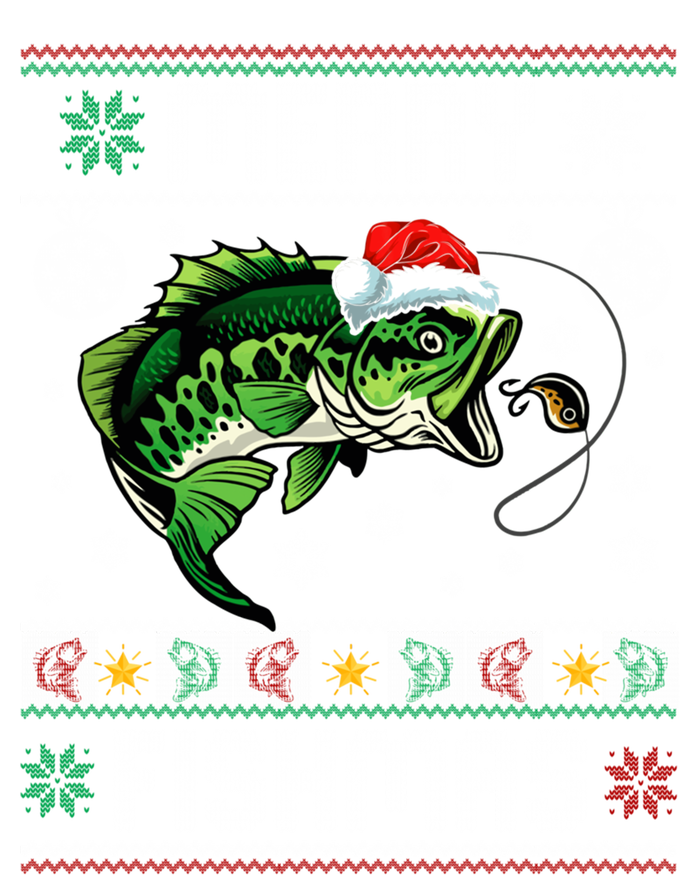 Merry Fishmas Funny Fish Fishing Fisher Ugly Christmas Gift Tall Hoodie