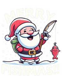 Merry Fishmas SantaS Christmas Camping And Fishing Frenzy Gift T-Shirt