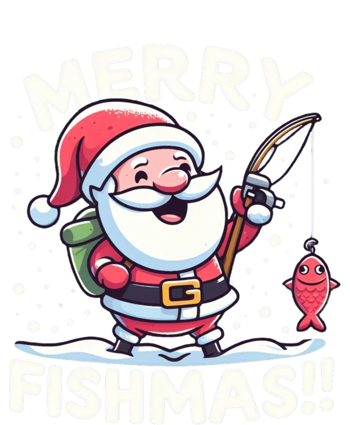 Merry Fishmas SantaS Christmas Camping And Fishing Frenzy Gift T-Shirt