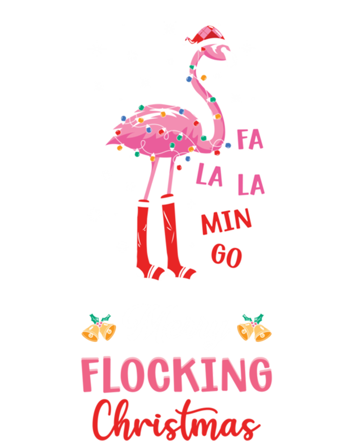 Merry Flocking Christmas Flamingo Hat Xmas Pj Costume Cute Gift T-Shirt