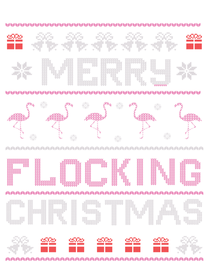 Merry Flocking Christmas Flamingo Ugly Christmas Sweater Gift Baby Bodysuit