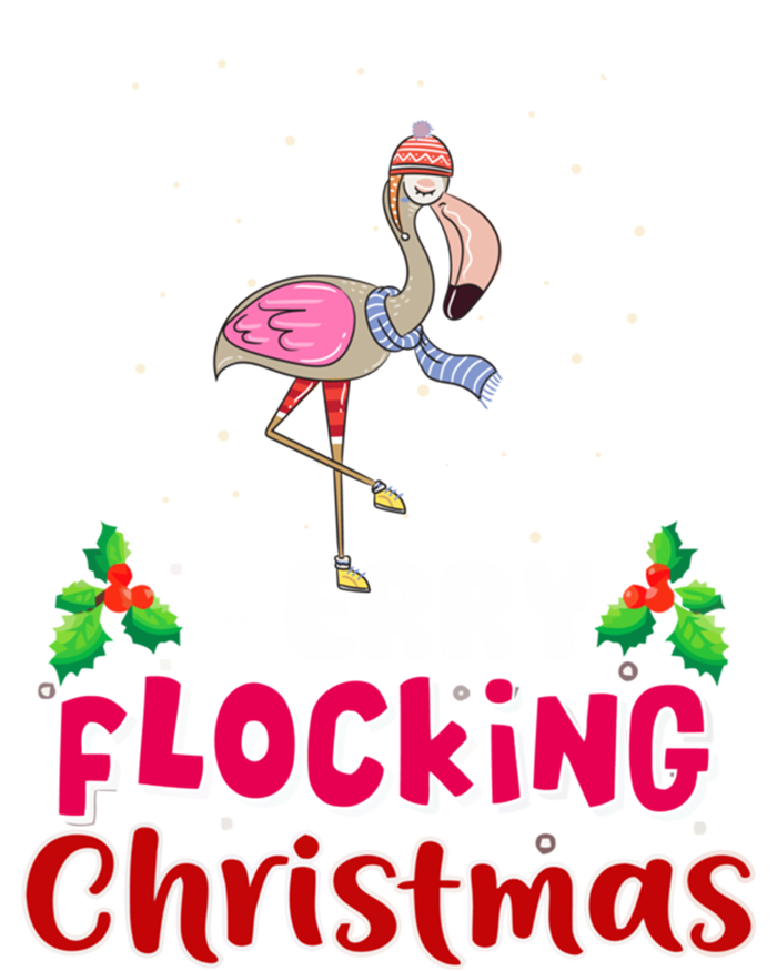 Merry Flocking Christmas Funny Gift Cute Flamingo Christmas Cool Gift Valucap Bio-Washed Visor