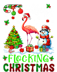 Merry Flocking Christmas Santa Flamingo Xmas Symbols Snow Gift T-Shirt