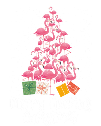 Merry Flocking Christmas Tree Flamingo Lover Wading Bird Great Gift T-Shirt