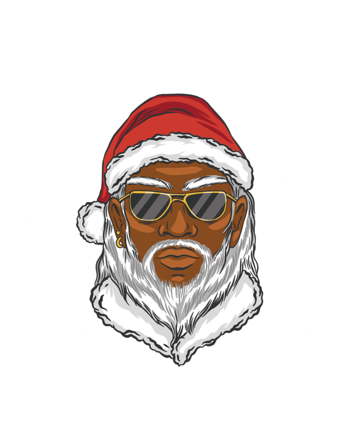 Where My HoS At Christmas Black African American Santa Xmas Cute Gift T-Shirt