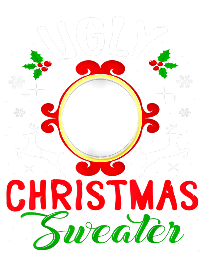 Funny Ugly Christmas Sweater With Mirror Sustainable Beanie