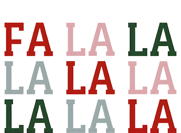 Christmas Holiday Red & Green Fa La La La La T-Shirt