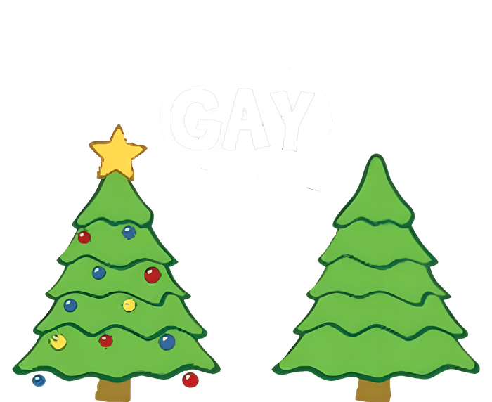 Funny Christmas Tree Gay Lgbtq Christmas Toddler T-Shirt