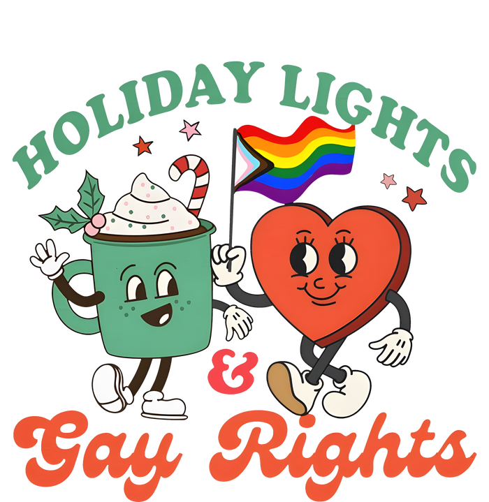 Holiday Lights And Gay Rights Lgbtq Pride Christmas Valucap Bio-Washed Visor