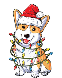 Corgi Santa Christmas Tree Lights Xmas Softstyle Adult Sport Polo