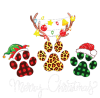 Merry Christmas Dog Paws Lights Buffalo Plaid Leopard Xmas Kids Hoodie