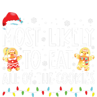 Most Likely To Eat All The Christmas Cookies Family Xmas T-Shirt