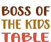 Boss of the kid.s table Thanksgiving Toddler Zip Fleece Hoodie