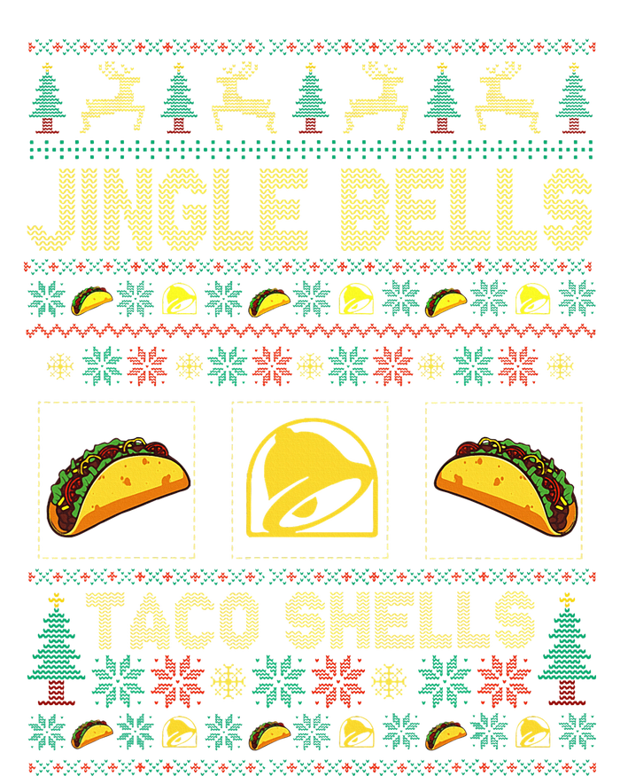 Taco Bell Jingle Bells Taco Shells Ugly Holiday Christmas Sweater Womens California Wash Sweatshirt