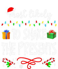 Most Likely To Shake The Presents Family Matching Pjs Xmas Women's Crop Top Tee