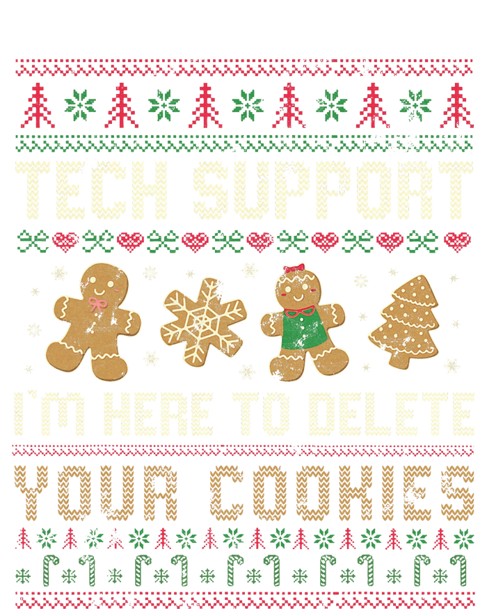 Ateesdas Tech Support I'm Here to Delete Your Cookies xmas Ugly Women's Flannel Pajama Set