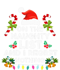 On The Naughty List And I Regret Nothing Xmas  USA-Made Doggie Bandana