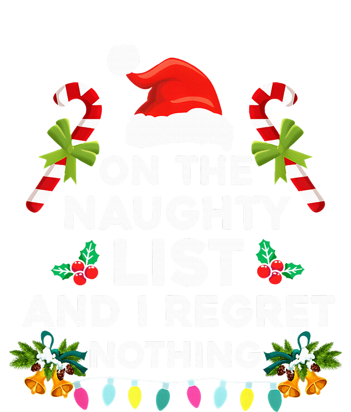 On The Naughty List And I Regret Nothing Xmas  USA-Made Doggie Bandana