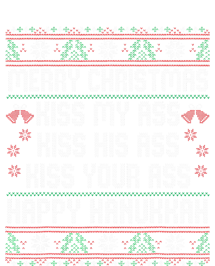 Merry Christmas Kis.s My Ass His Ass Your Ass  Metallic Star Ornament