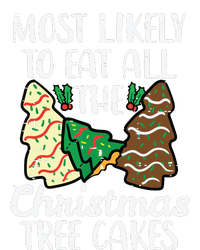 Most Likely To Eat Christmas Tree Cakes Xmas Girl Canvas