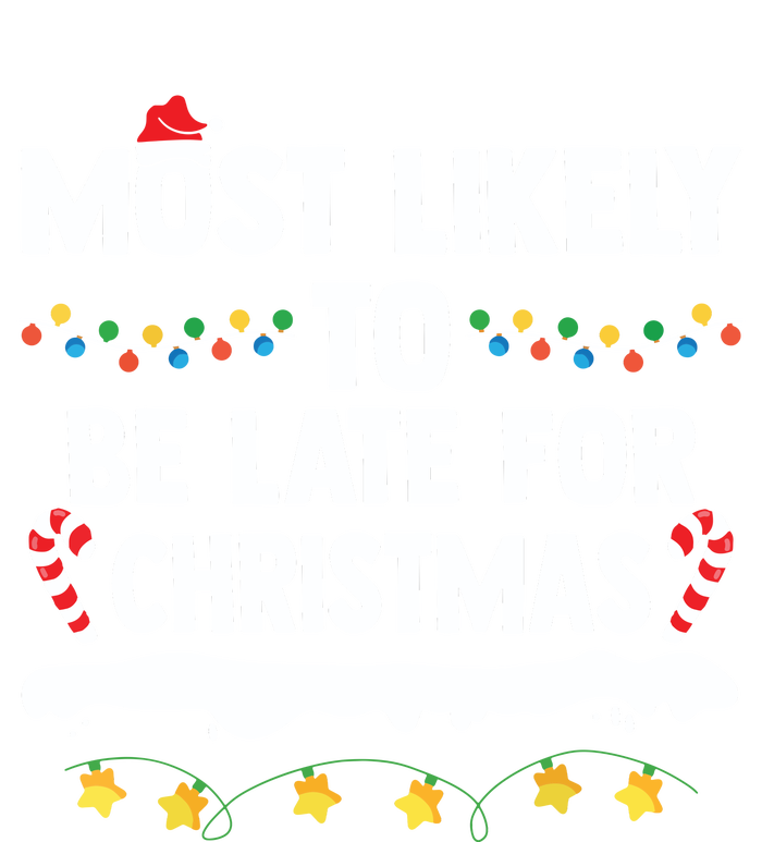 Untitledmost Likely To Be Late For Christmas Matching Family Xmas 7-Panel Snapback Hat