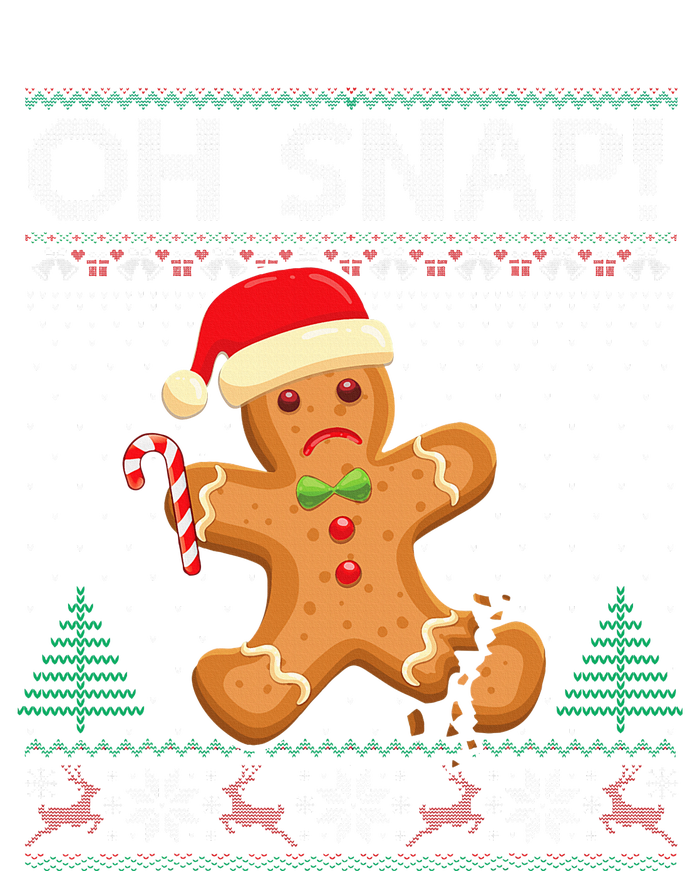 Gingerbread Man Cookie Ugly Sweater Oh Snap Christmas  Toddler Hoodie