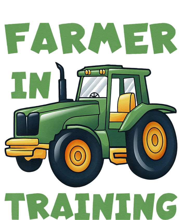  Funny Tractor Boy Farmer In Training Tractor  Flat Bill Trucker Hat