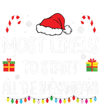 Most Likely To Start All The Shenanigans Family Christmas PosiCharge RacerMesh Polo