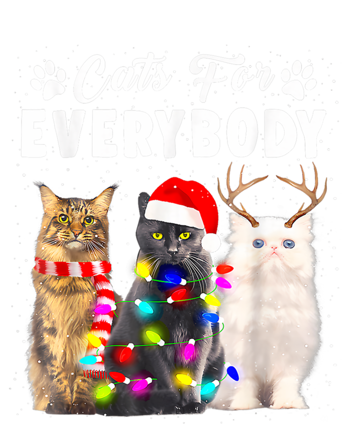 Cats For Everybody Funny Christmas Pajama Xmas Cat Lover Gift Women's T-Shirt