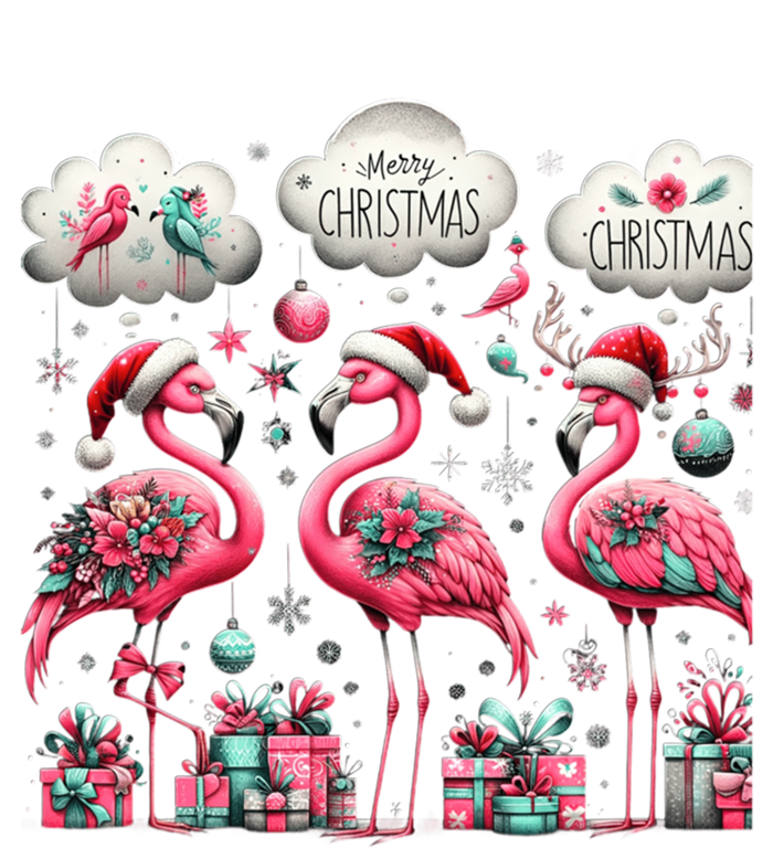 Christmas Funny Flamingo Pink Christmas Tree Xmas Gift T-Shirt