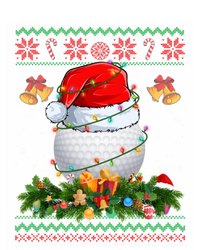 Funny Santa Claus Golf Ball Wreath Christmas Lights Xmas Pjs Gift T-Shirt