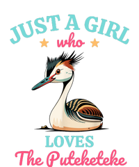 Just A Girl Who Loves The Puteketeke Great Crested Grebe Women's V-Neck T-Shirt