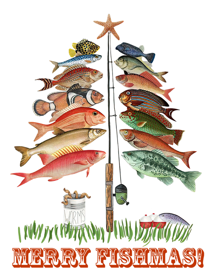 Merry Fishmas Christmas Fish Tree Gift T-Shirt