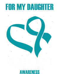 Ovarian Cancer Awareness My Daughter Together Teal Ribbon Gift Ladies Essential Flowy Tank