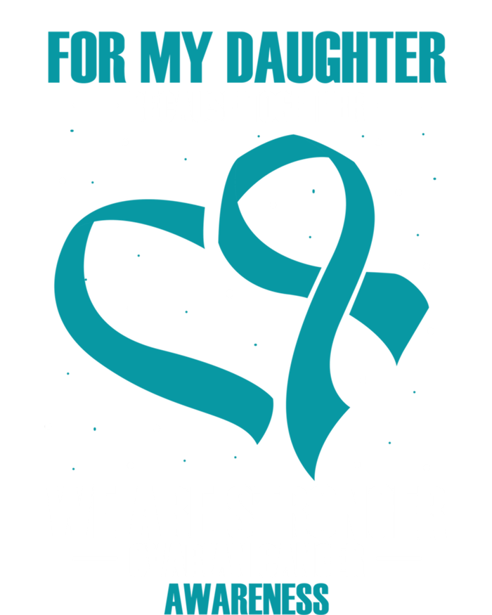 Ovarian Cancer Awareness My Daughter Together Teal Ribbon Gift Ladies Essential Flowy Tank