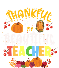 Thankful For My Beautiful Teacher Fall Autumn Vibes Costume Gift Canvas