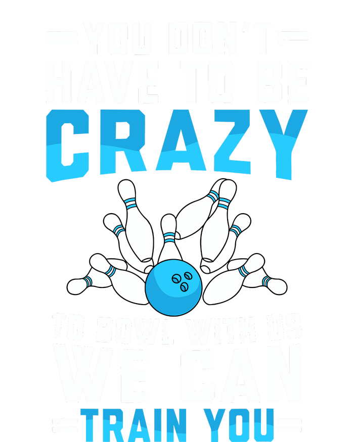 Funny Crazy Bowling Cute Bowler Player Boy Girl V-Neck T-Shirt