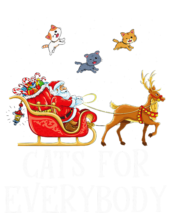 Cats For Everybody Christmas Cat Lover Santa Xmas Pajama  T-Shirt