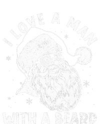 I Love A Man With A Beard Santa Claus Christmas Matching T-Shirt