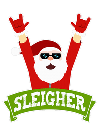 SLEIGHER - Funny Heavy Metal Music Santa - Christmas Cooling Performance Long Sleeve Crew