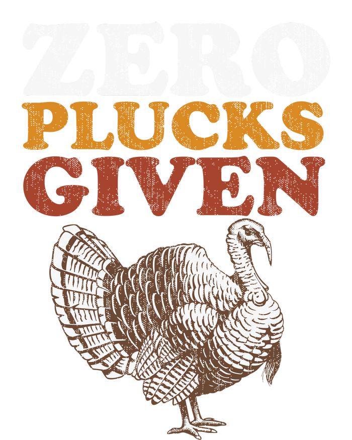 Funny Turkey Zero Plucks Given Thanksgiving 7-Panel Snapback Hat