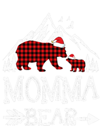 Momma Bear Christmas Pajama Red Plaid Buffalo Family Cooling Performance Crew T-Shirt