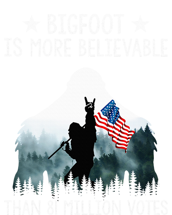 Bigfoot is More Believable Than 81 Million Votes USA Flag  Tank Top