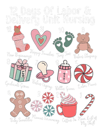 12 Days Of Labor and Delivery Unit Nursing Nurse Christmas  T-Shirt