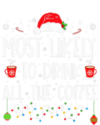 Most Likely To Drink All The Coffee Funny Family Christmas  Mesh Reversible Basketball Jersey Tank