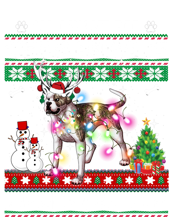 All I Want For Christmas Is American Bulldog Dog Xmas Gift Sweatshirt