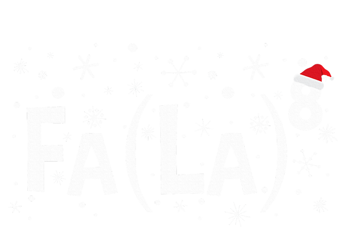 Fa La 8 Math Teacher Christmas Fa La La Women's T-Shirt