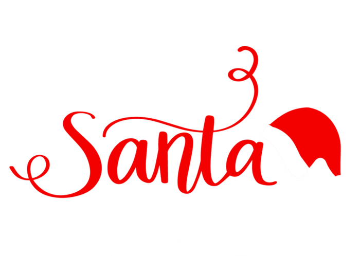 Dear Santa I Can Explain Christmas Xmas Gift Short Acrylic Beanie