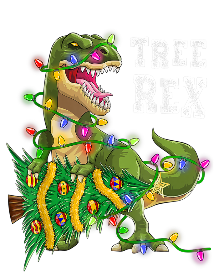 Dinosaur Christmas Tree Rex Family Matching Funny Gift T-Shirt